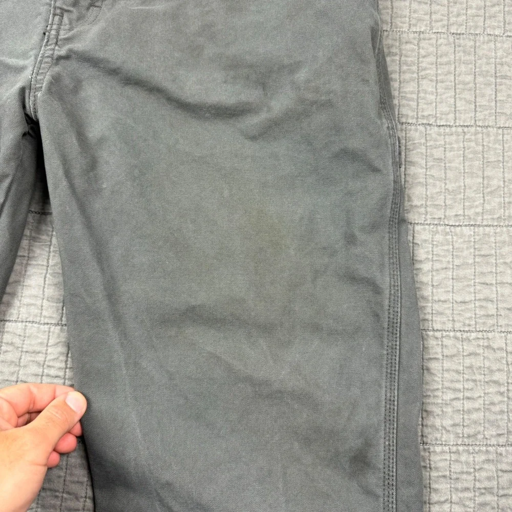 Dickies Carpenter Pants Men 36x32 Gray Canvas Workwear Utility Distressed Faded